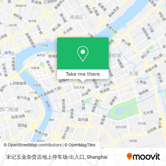 宋记五金杂货店地上停车场-出入口 map