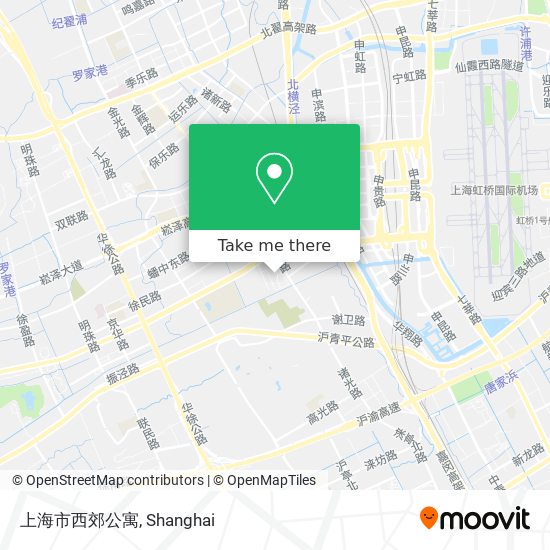 上海市西郊公寓 map