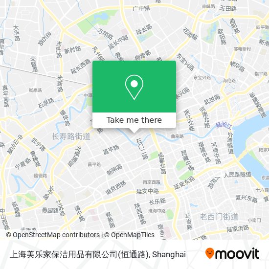 上海美乐家保洁用品有限公司(恒通路) map