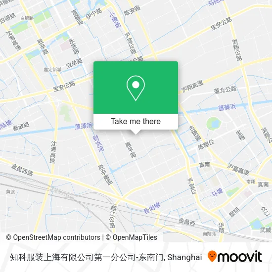 知科服装上海有限公司第一分公司-东南门 map