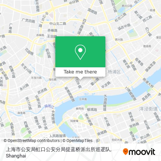 上海市公安局虹口公安分局提蓝桥派出所巡逻队 map