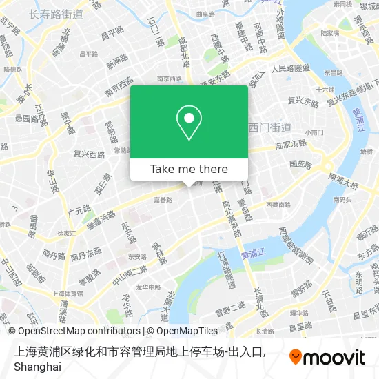 上海黄浦区绿化和市容管理局地上停车场-出入口 map