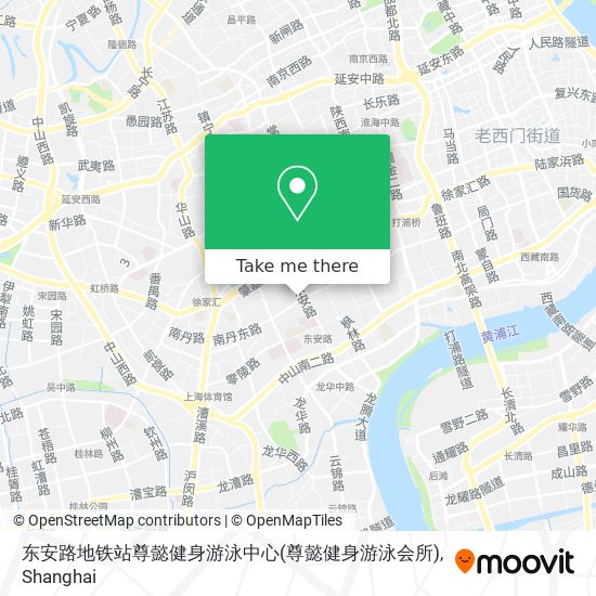 东安路地铁站尊懿健身游泳中心(尊懿健身游泳会所) map