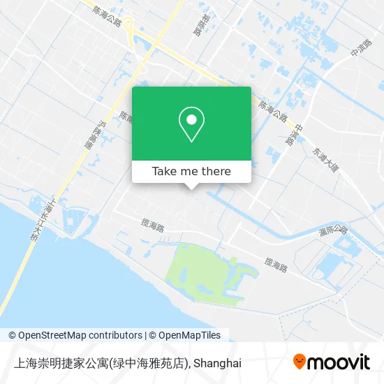 上海崇明捷家公寓(绿中海雅苑店) map