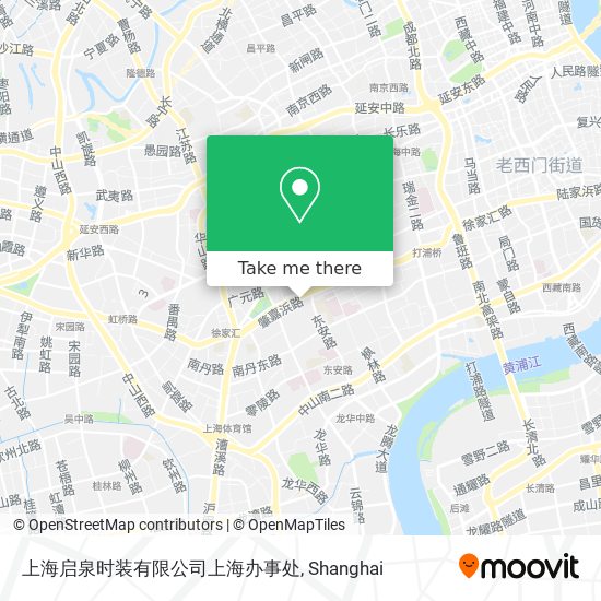 上海启泉时装有限公司上海办事处 map