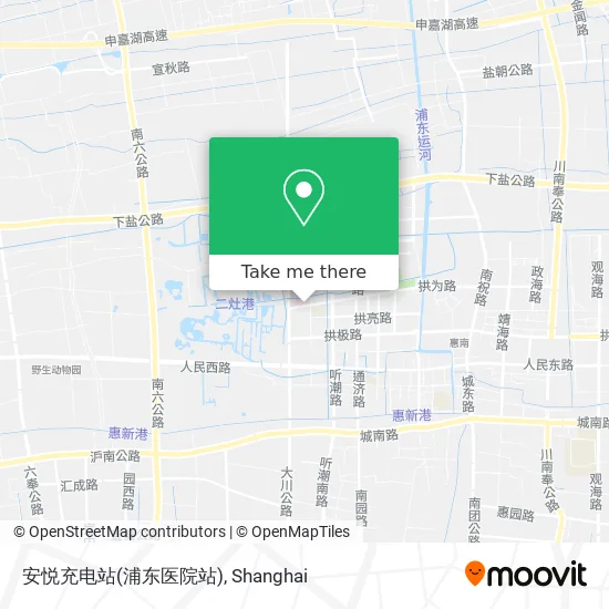 安悦充电站(浦东医院站) map