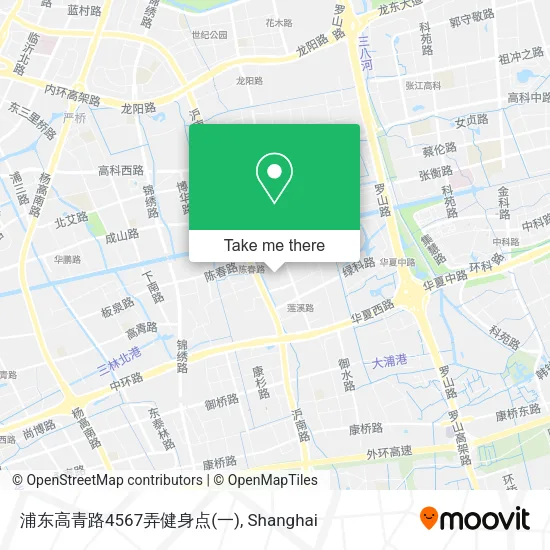 浦东高青路4567弄健身点(一) map