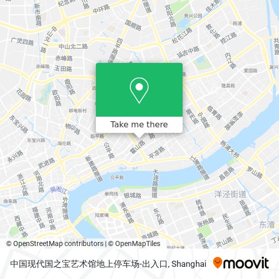 中国现代国之宝艺术馆地上停车场-出入口 map