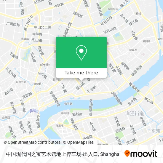 中国现代国之宝艺术馆地上停车场-出入口 map