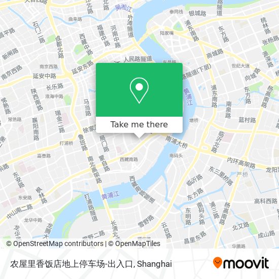 农屋里香饭店地上停车场-出入口 map