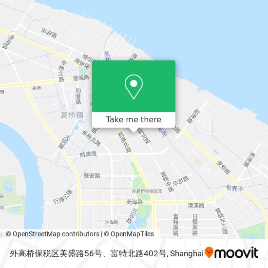 外高桥保税区美盛路56号、富特北路402号 map