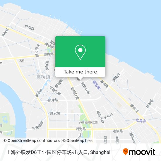 上海外联发D6工业园区停车场-出入口 map