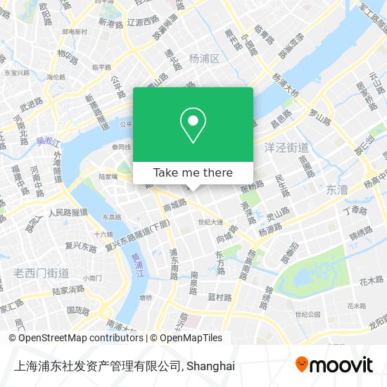 上海浦东社发资产管理有限公司 map