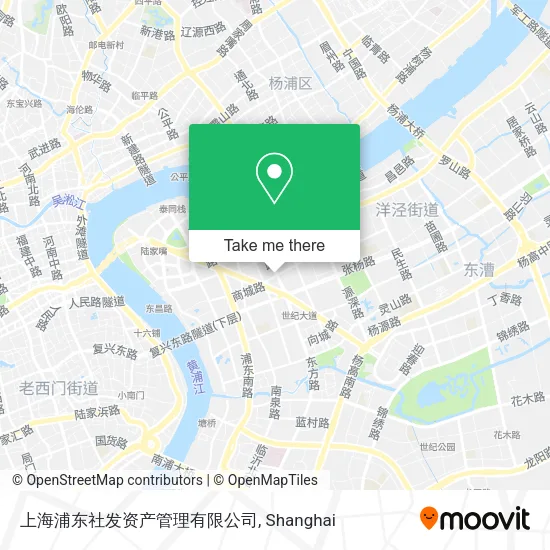 上海浦东社发资产管理有限公司 map