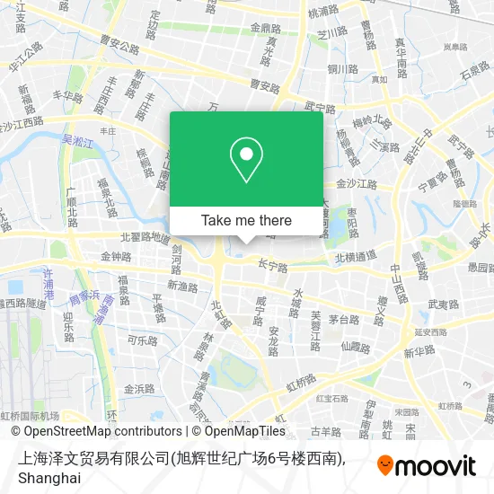 上海泽文贸易有限公司(旭辉世纪广场6号楼西南) map