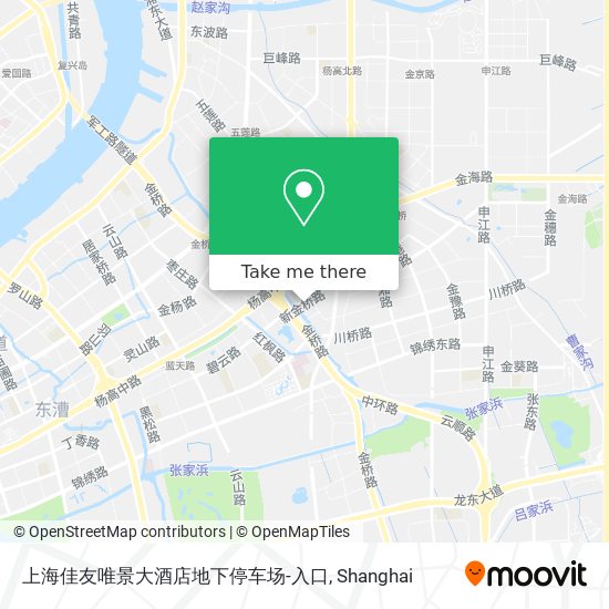上海佳友唯景大酒店地下停车场-入口 map