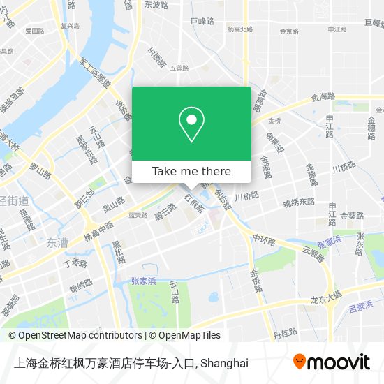 上海金桥红枫万豪酒店停车场-入口 map
