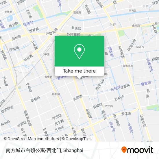 南方城市白领公寓-西北门 map