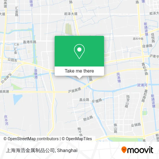 上海海浩金属制品公司 map