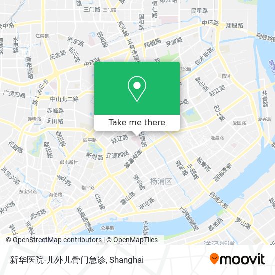 新华医院-儿外儿骨门急诊 map