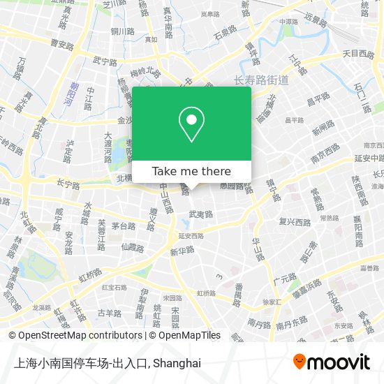 上海小南国停车场-出入口 map