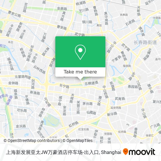 上海新发展亚太JW万豪酒店停车场-出入口 map