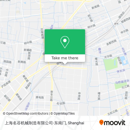 上海名谷机械制造有限公司-东南门 map