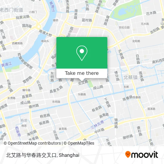 北艾路与华春路交叉口 map