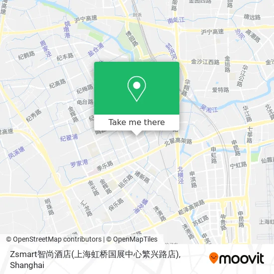 Zsmart智尚酒店(上海虹桥国展中心繁兴路店) map