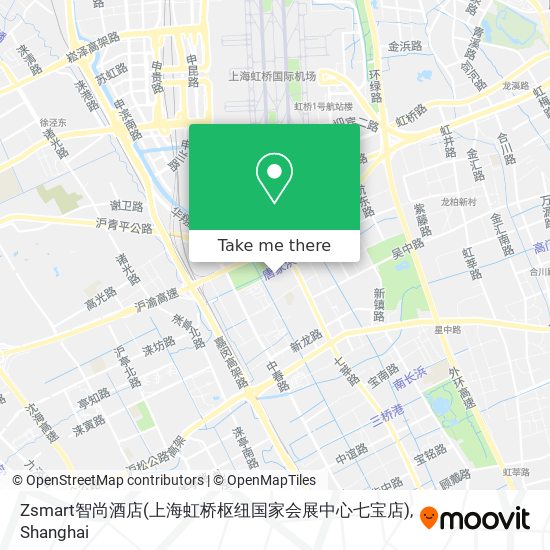 Zsmart智尚酒店(上海虹桥枢纽国家会展中心七宝店) map