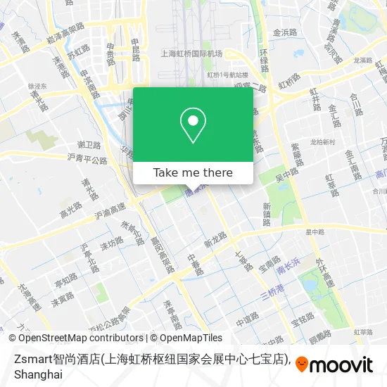 Zsmart智尚酒店(上海虹桥枢纽国家会展中心七宝店) map