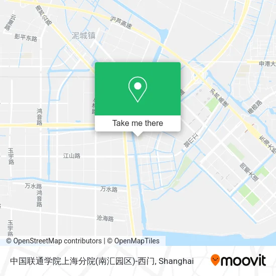 中国联通学院上海分院(南汇园区)-西门 map