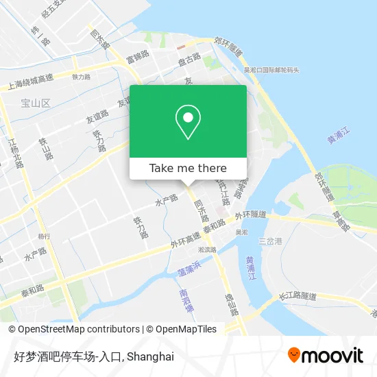 好梦酒吧停车场-入口 map