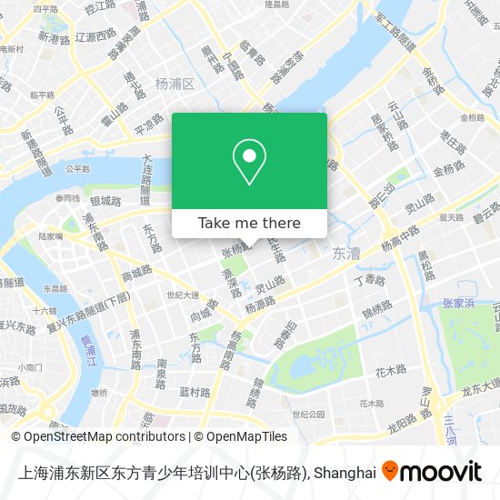 上海浦东新区东方青少年培训中心(张杨路) map