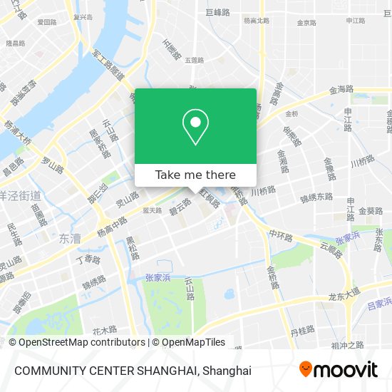 COMMUNITY CENTER SHANGHAI map
