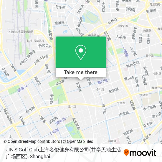 JIN'S Golf Club上海名俊健身有限公司(井亭天地生活广场西区) map