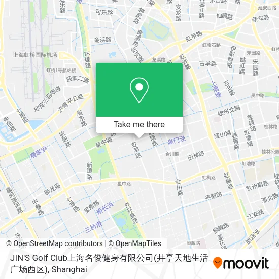 JIN'S Golf Club上海名俊健身有限公司(井亭天地生活广场西区) map