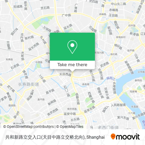 共和新路立交入口(天目中路立交桥北向) map