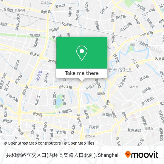 共和新路立交入口(内环高架路入口北向) map