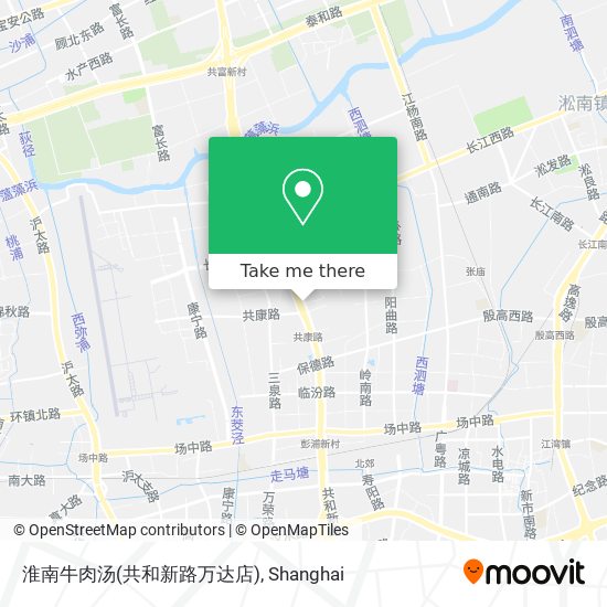 淮南牛肉汤(共和新路万达店) map