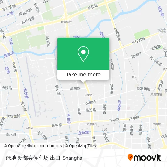 绿地·新都会停车场-出口 map
