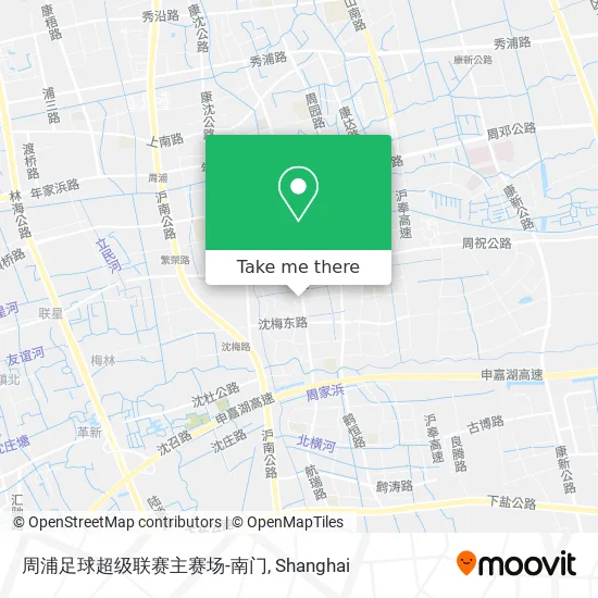 周浦足球超级联赛主赛场-南门 map