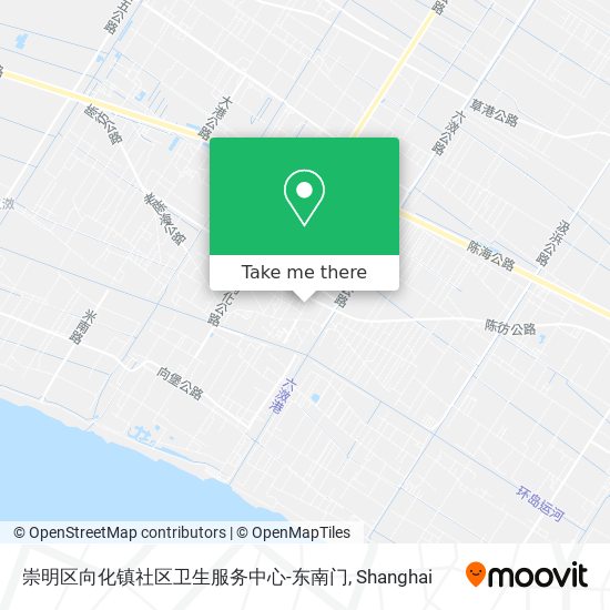 崇明区向化镇社区卫生服务中心-东南门 map