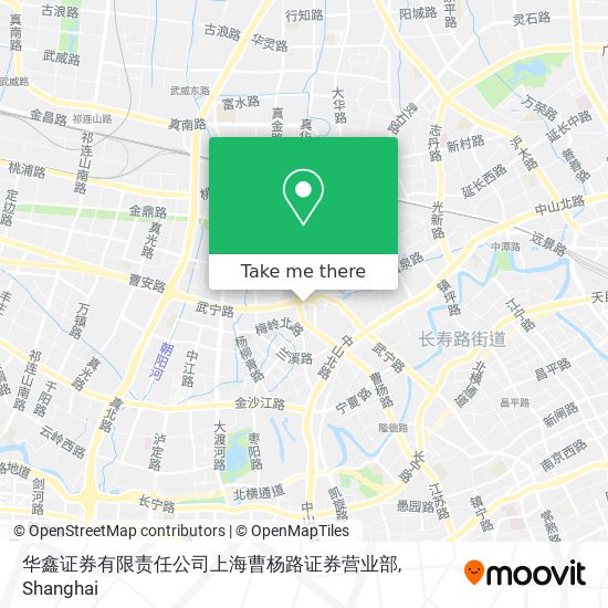 华鑫证券有限责任公司上海曹杨路证券营业部 map