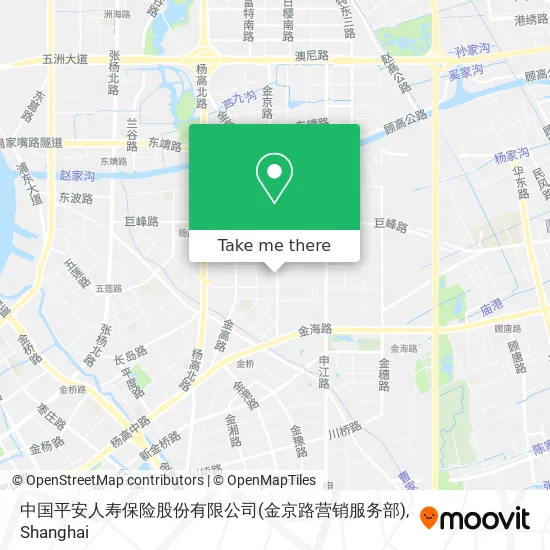 中国平安人寿保险股份有限公司(金京路营销服务部) map