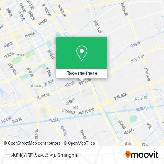 一水间(嘉定大融城店) map
