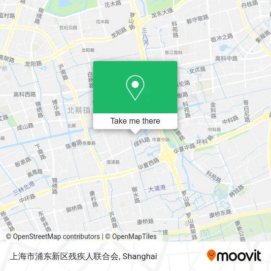 上海市浦东新区残疾人联合会 map
