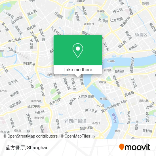 蓝方餐厅 map