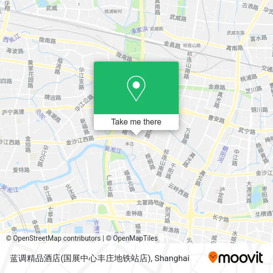 蓝调精品酒店(国展中心丰庄地铁站店) map
