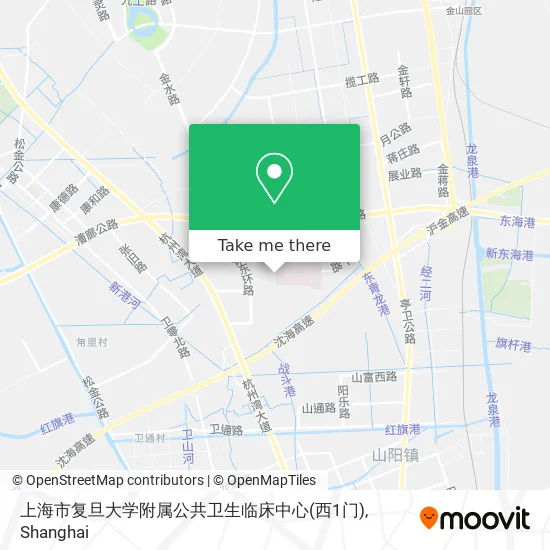 上海市复旦大学附属公共卫生临床中心(西1门) map